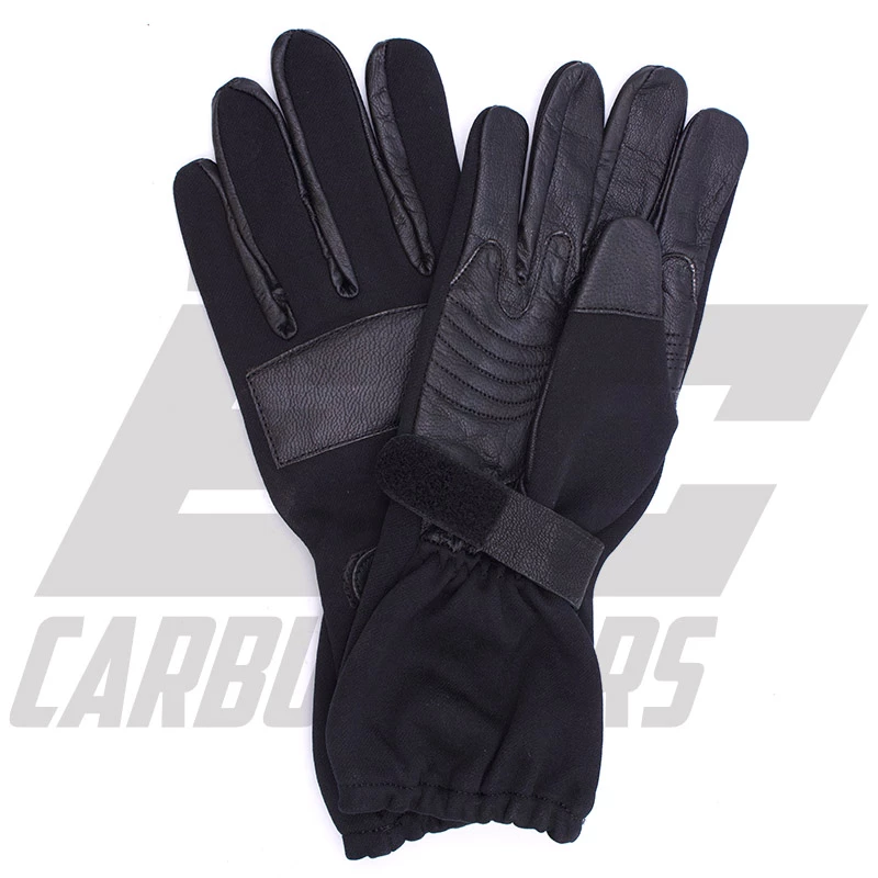 EC Carburetors Black Kart Racing Gloves - X-Large