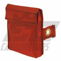 EC Carburetors Red Karting Transponder Pouch - Velcro Version