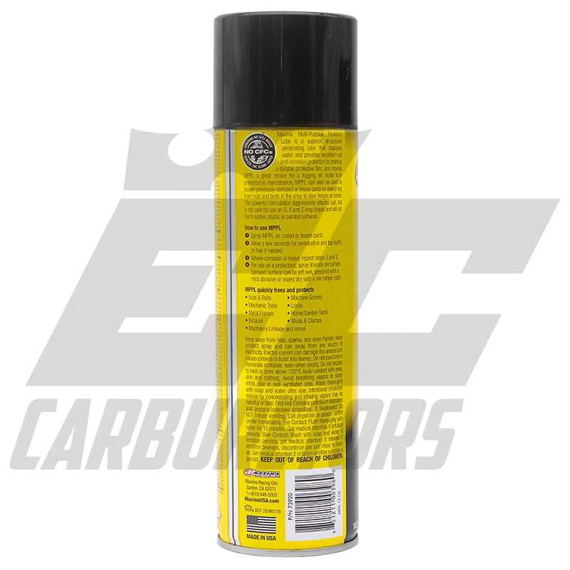 EC Carburetors Maxima Racing Oil MPPL Multi-Purpose Penetrating Lube -14.5 FL. OZ. - Image 2