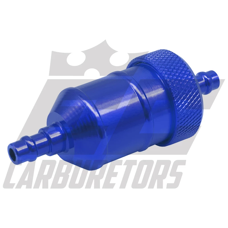 EC Carburetors Billet Aluminum Fuel Filter - Blue