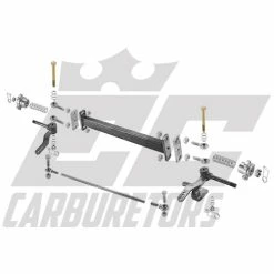EC Carburetors 42-Inch Standard Front Axle Using No Front Brakes And 8.25-Inch Wheels (Hubs, Wheels And Brakes Not Included)