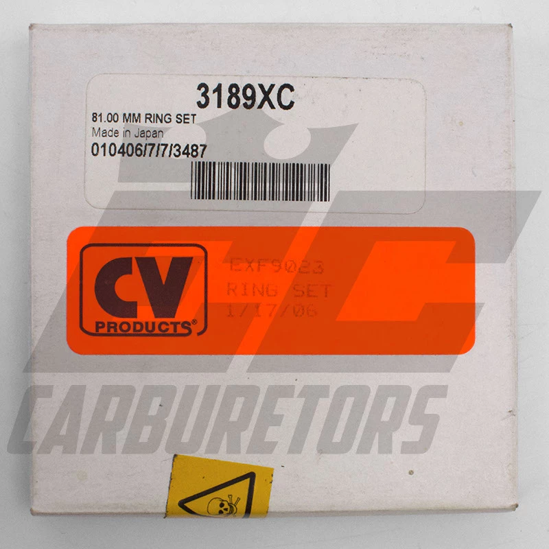 EC Carburetors JE 3.189 Piston Rings