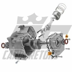 EC Carburetors EC 263R 4-Cycle Racing Engine Bottom End Kit With Tank Mounts